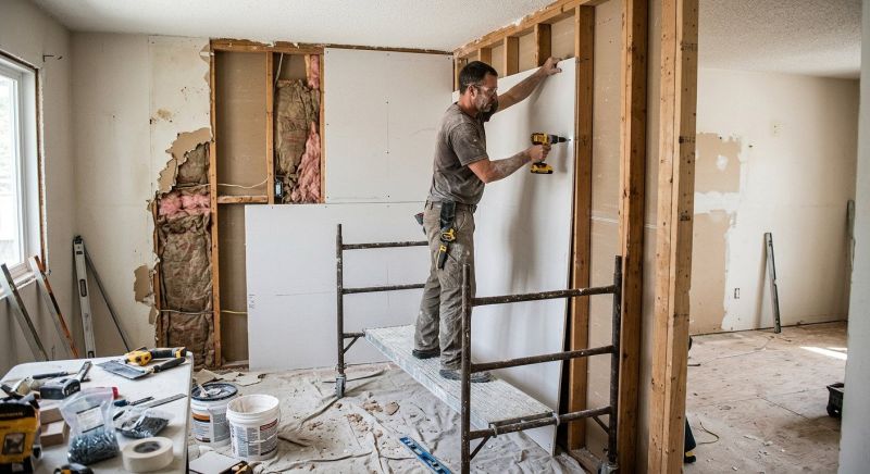 Garage Drywall Replacement in Alpharetta, GA