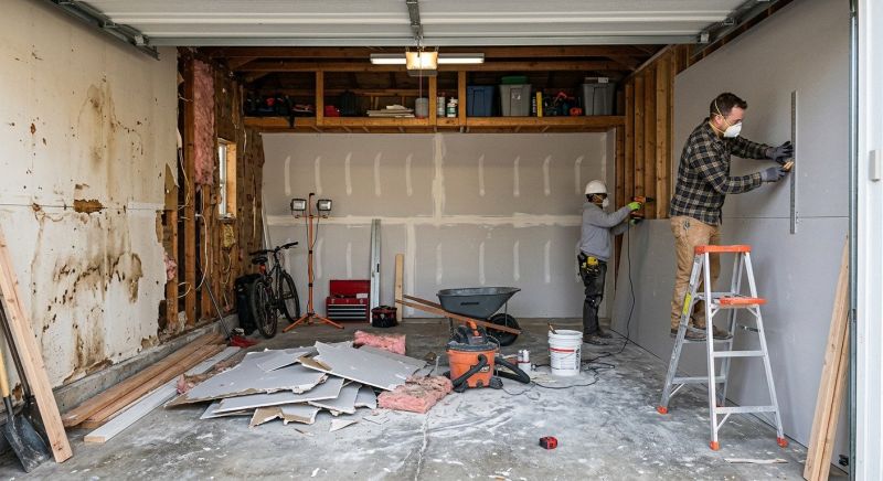 Garage Wallboard Installation in Overland Park, KS
